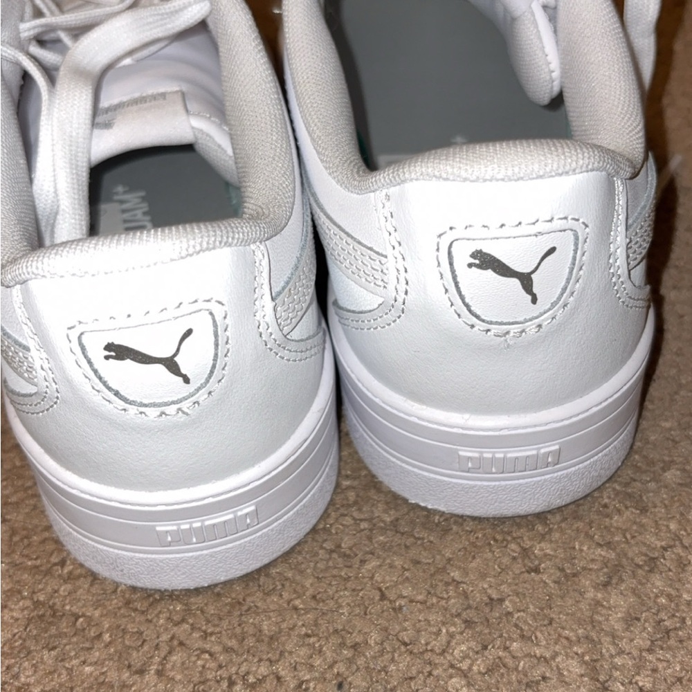 Puma Classic White Lace-Up Sneakers - Picture 4 of 6